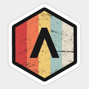 Retro Sparta Lambda Icon Sticker